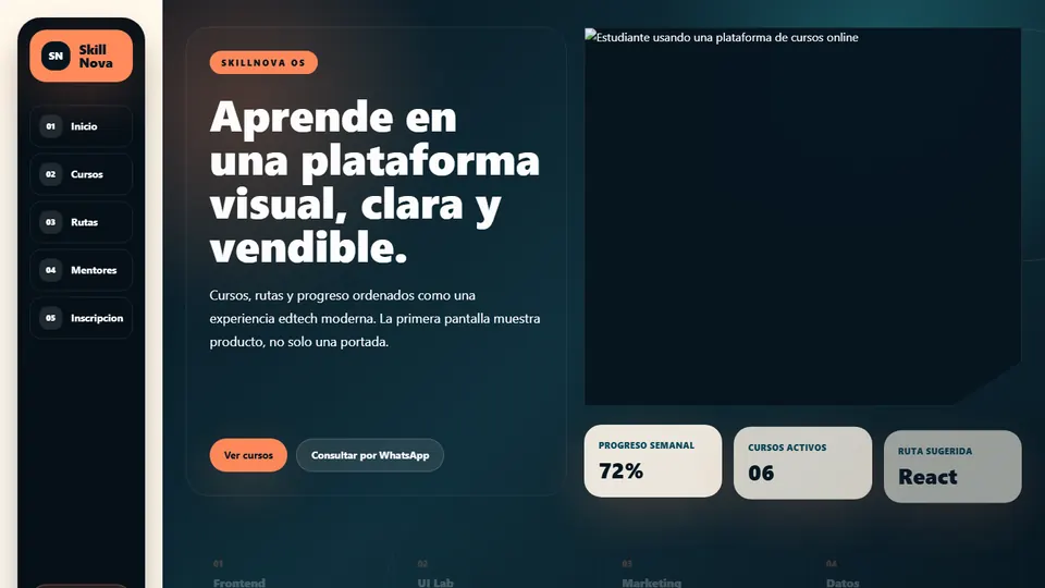 Vista previa de React Cursos Online Basico