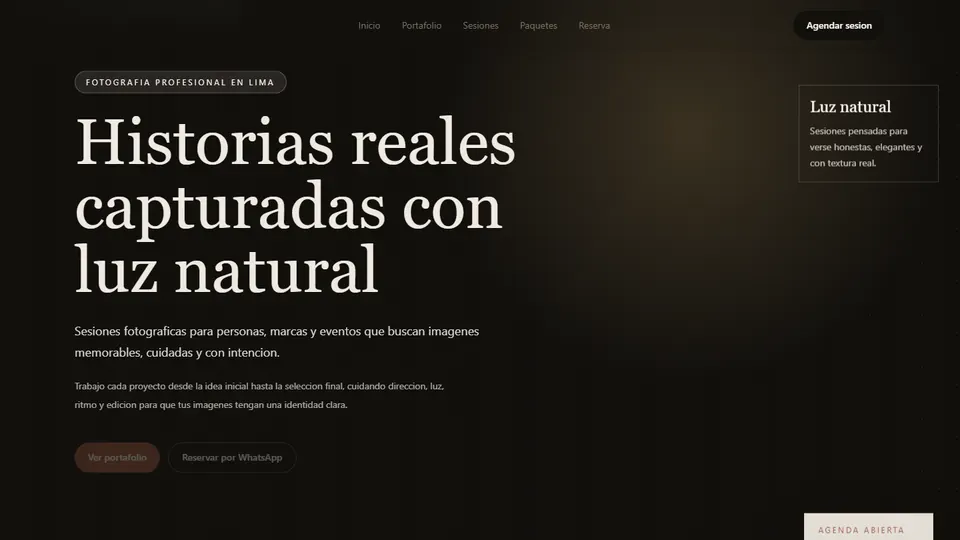 Vista previa de React Fotografo Basico