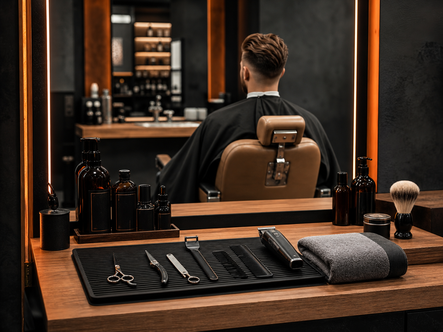 Herramientas para paquete completo de barberia
