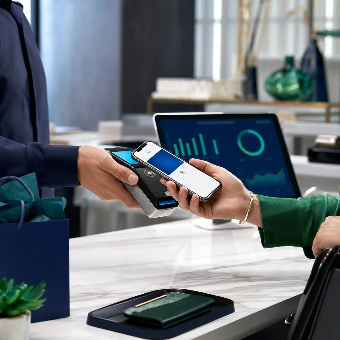 Pago movil en un comercio moderno